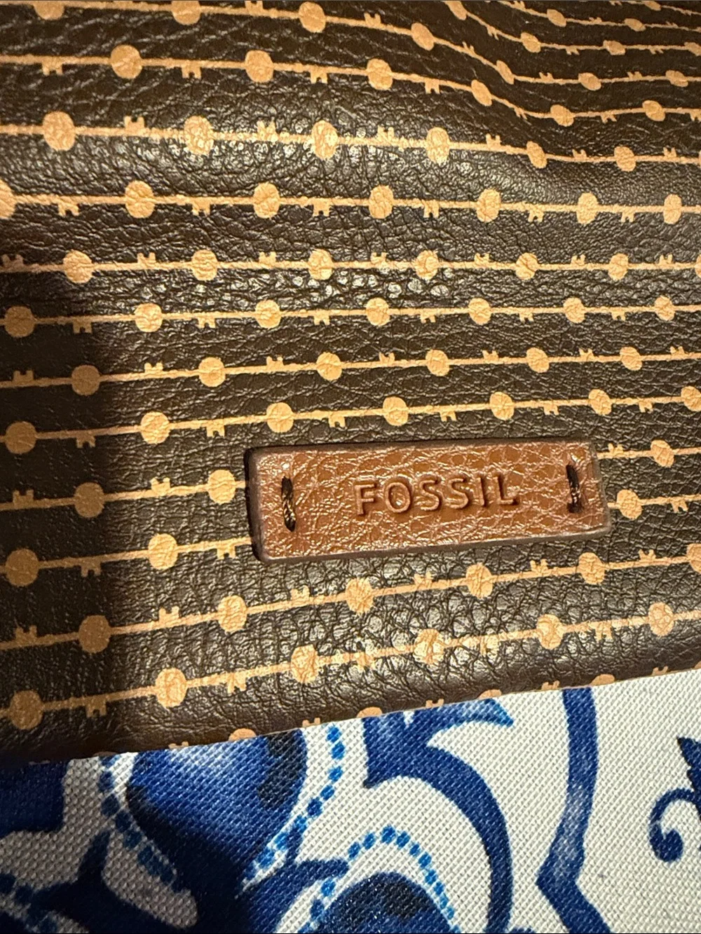 Fossil brown leather